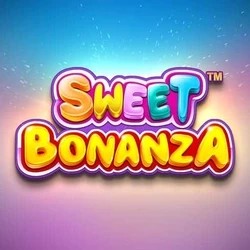 Sweet Bonanza logo – Slots by Pragmatic Play at Roobet Casino